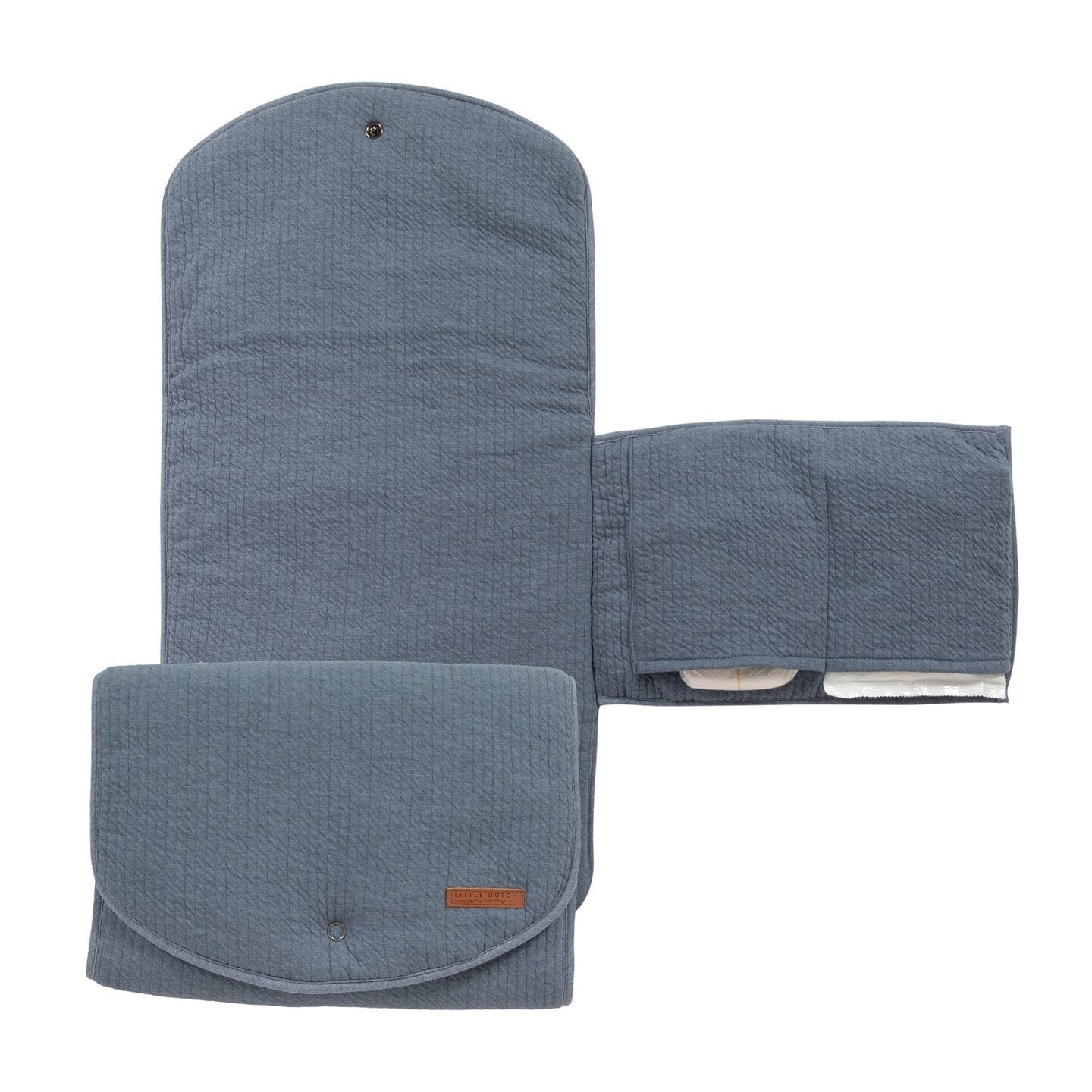 Troca-fraldas acolchoado conforto pure blue Baby care Little Dutch