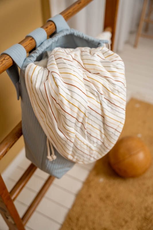 Saco de arrumação de brinquedos pure soft blue accessories Little Dutch