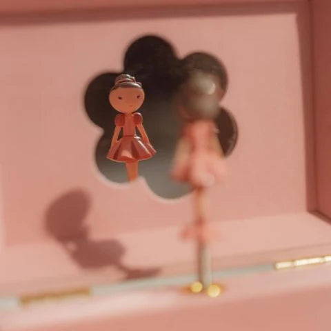 Caixa de bijuteria com música - Rosa