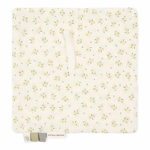 Paninho doudou prende-chupeta blueberry leaves