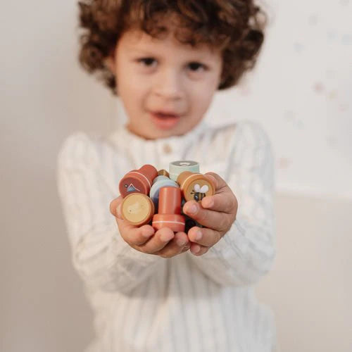 16 Carimbos autotintados - little farm