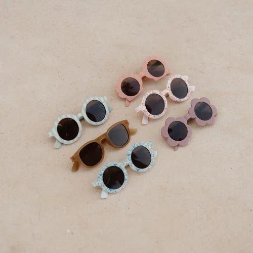 Óculos de sol redondos fresh green 1-5 anos