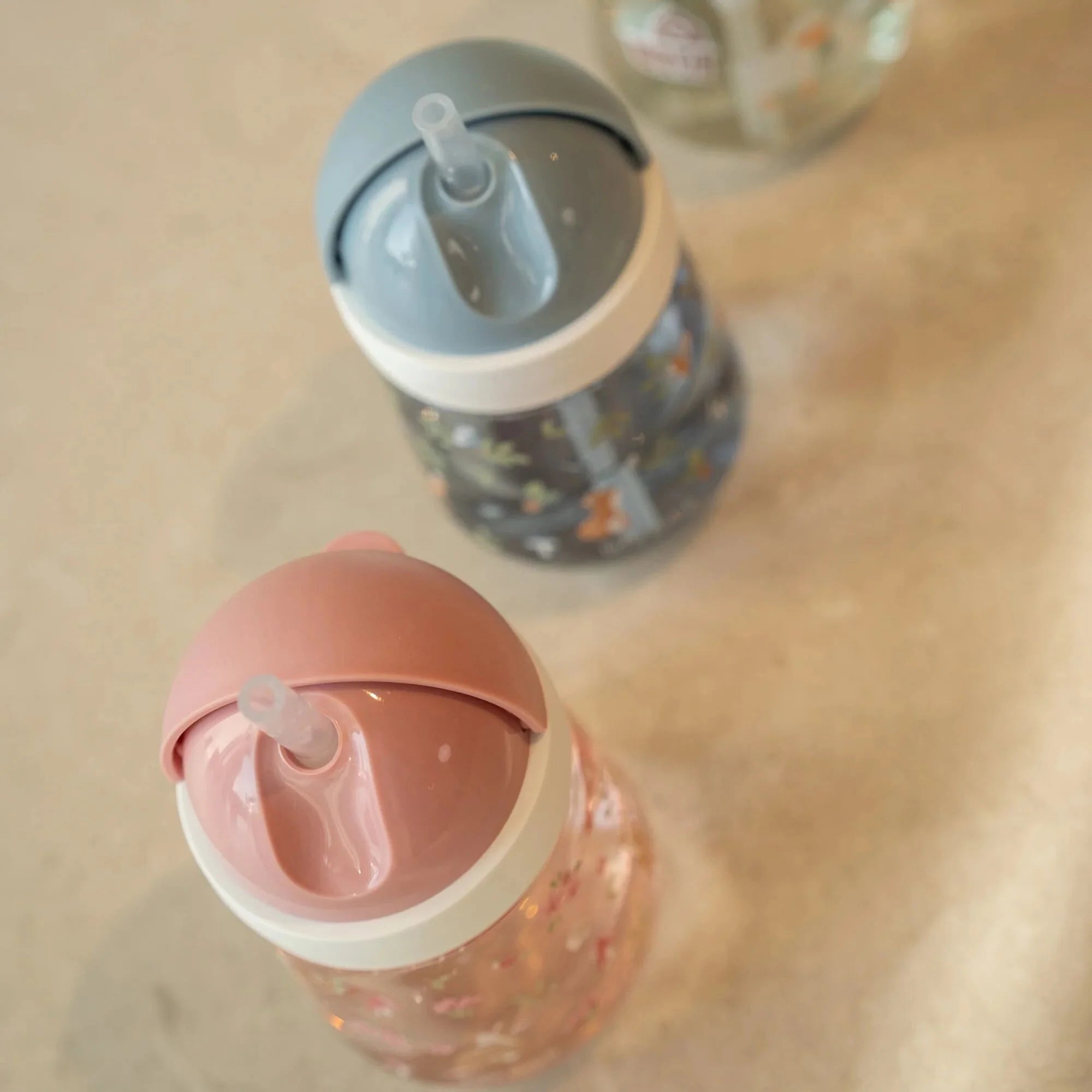Copo com palhinha 300 ml Fairy Garden