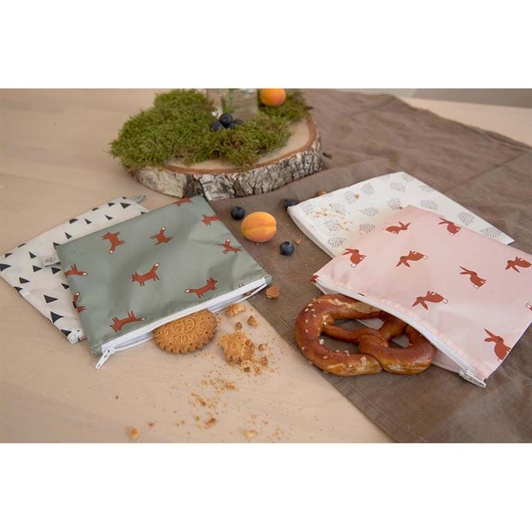 2 bolsas para alimentos fox | triangles meal Lassig