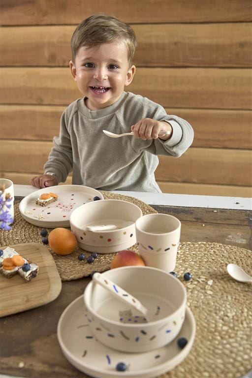 Prato anti-derrapante gatinho spicy orange meal Lassig