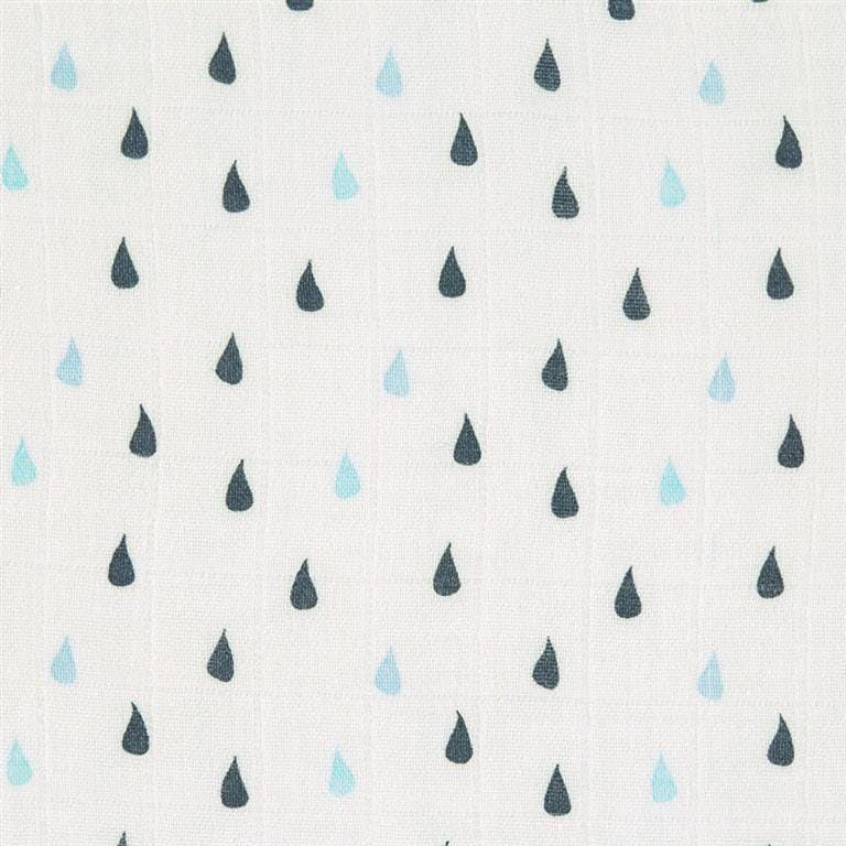 2 musselinas bambu water whale 120 cm Muslin Lassig