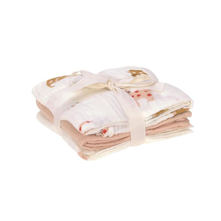 3 musselinas royal orange 60 x 60 cm Muslin Meyco