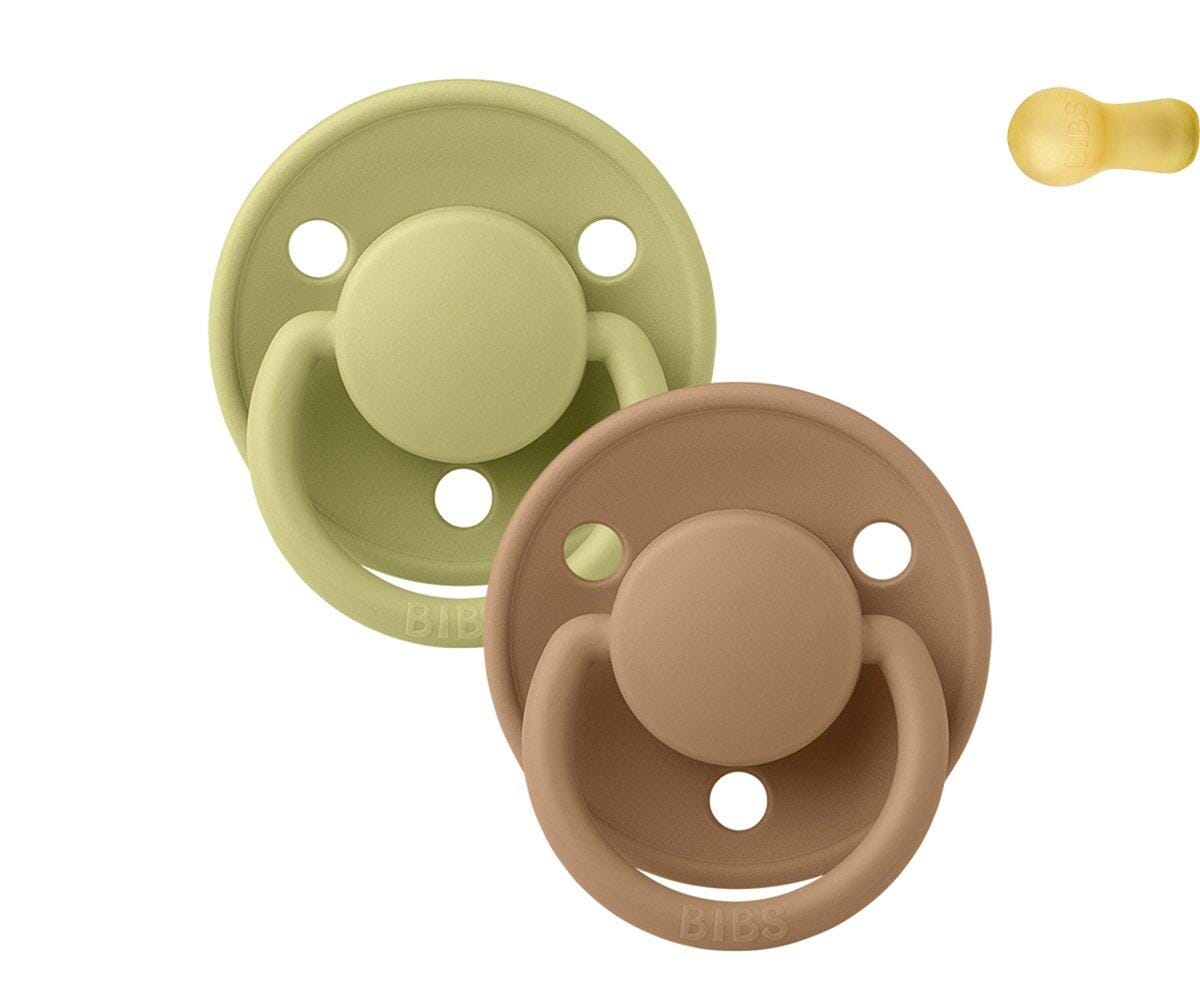 2 chupetas BIBS De Lux meadow | earth Pacifier Bibs