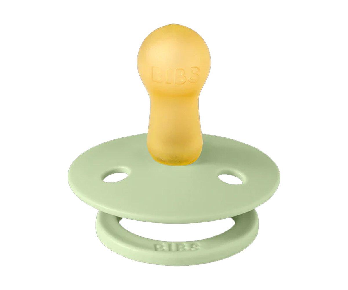 2 chupetas redondas BIBS Colour pistachio | baby blue