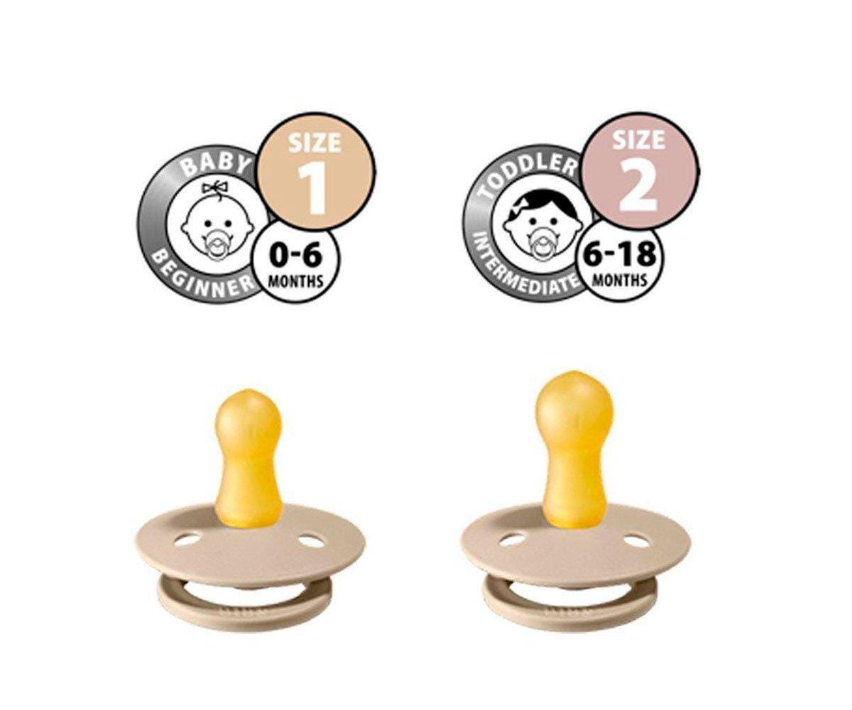 2 chupetas BIBS Colour iron | sand Bibs