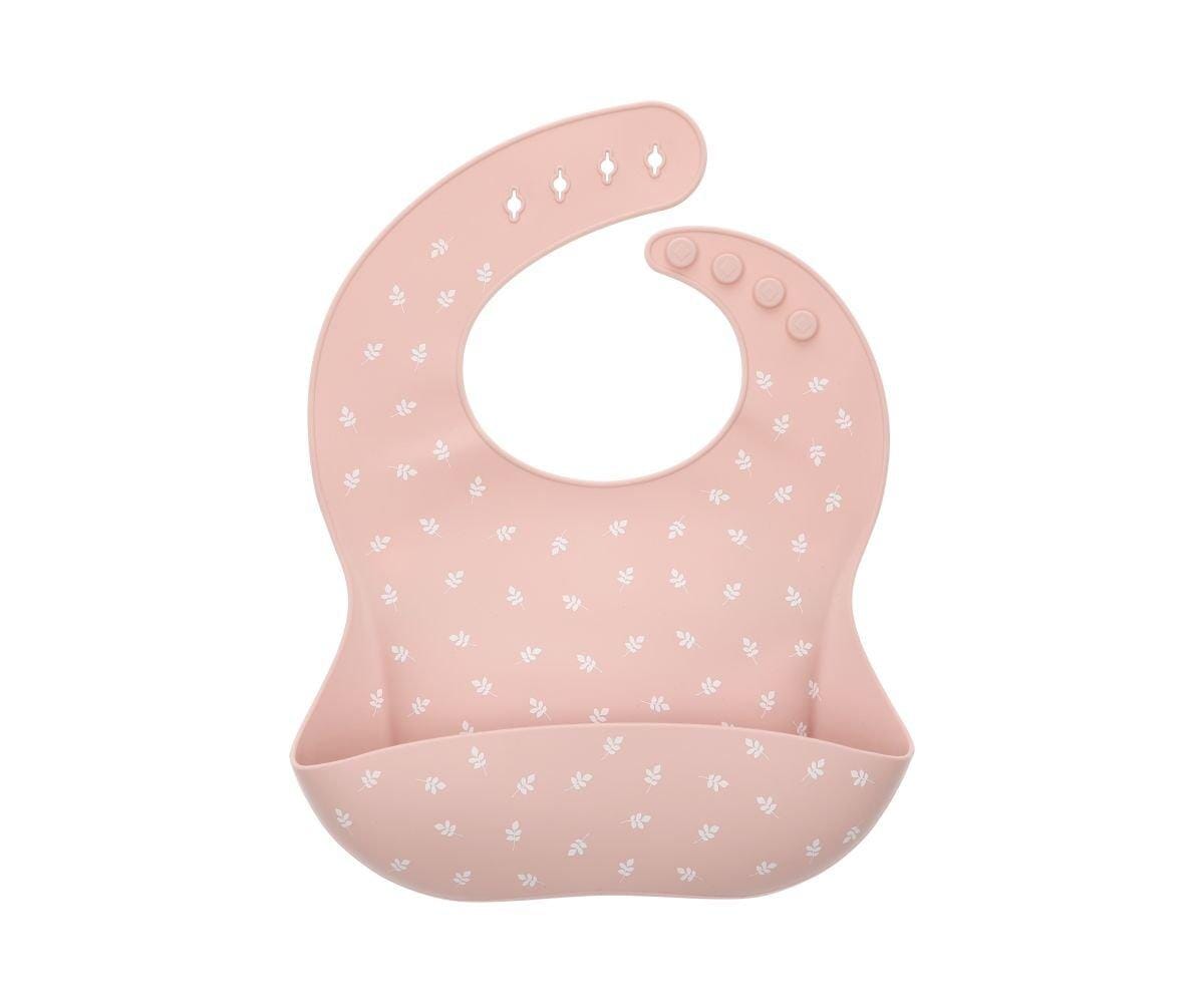 Babete silicone leaves pink Babete tutete