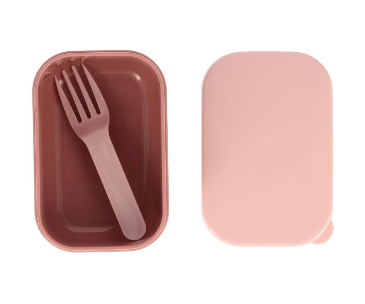 Lancheira bento leaves pink dinnerware tutete
