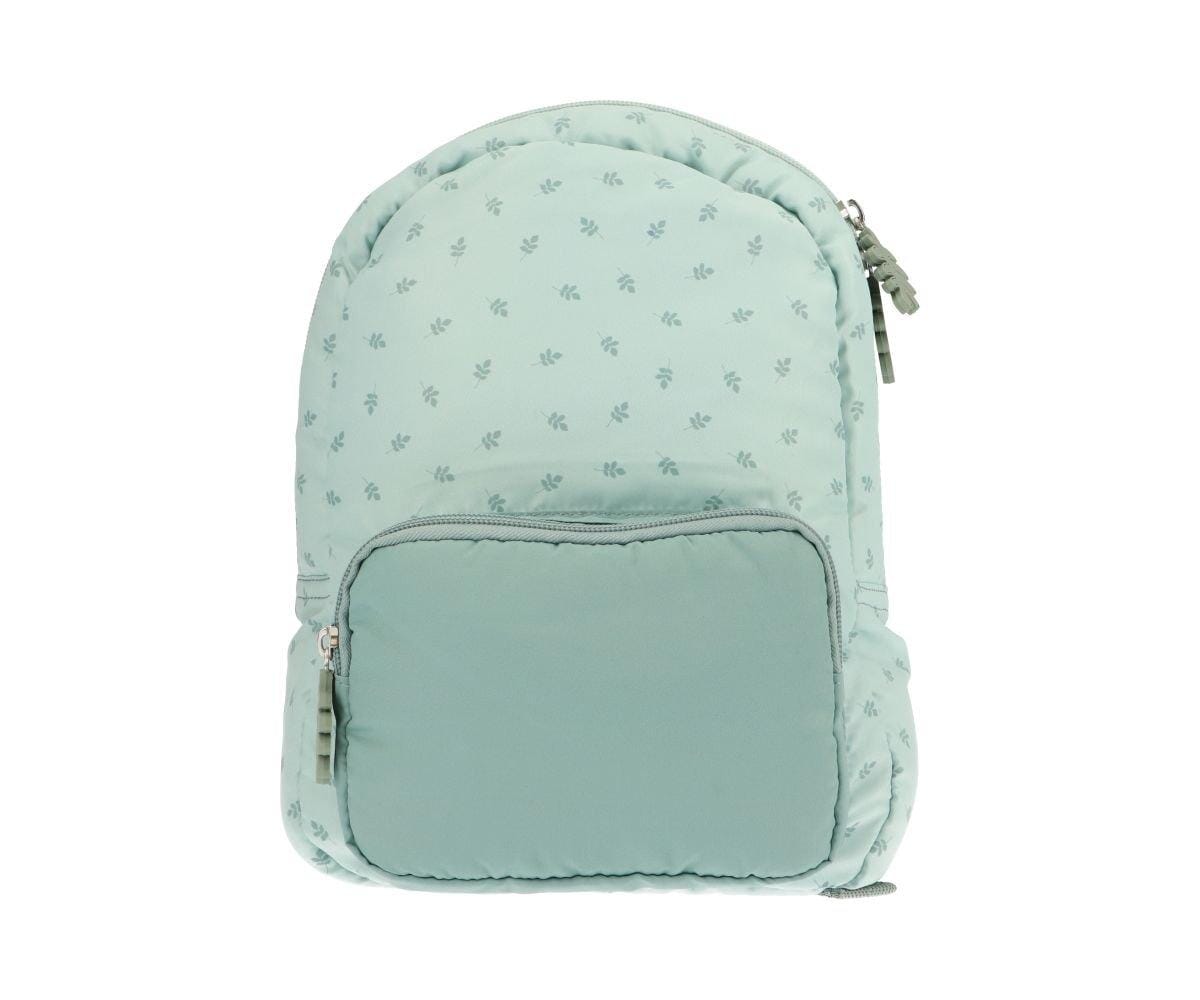 Mochila infantil acolchoada leaves sage Backpack tutete