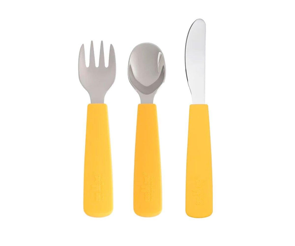 3 talheres Feedie yellow meal we might be tiny