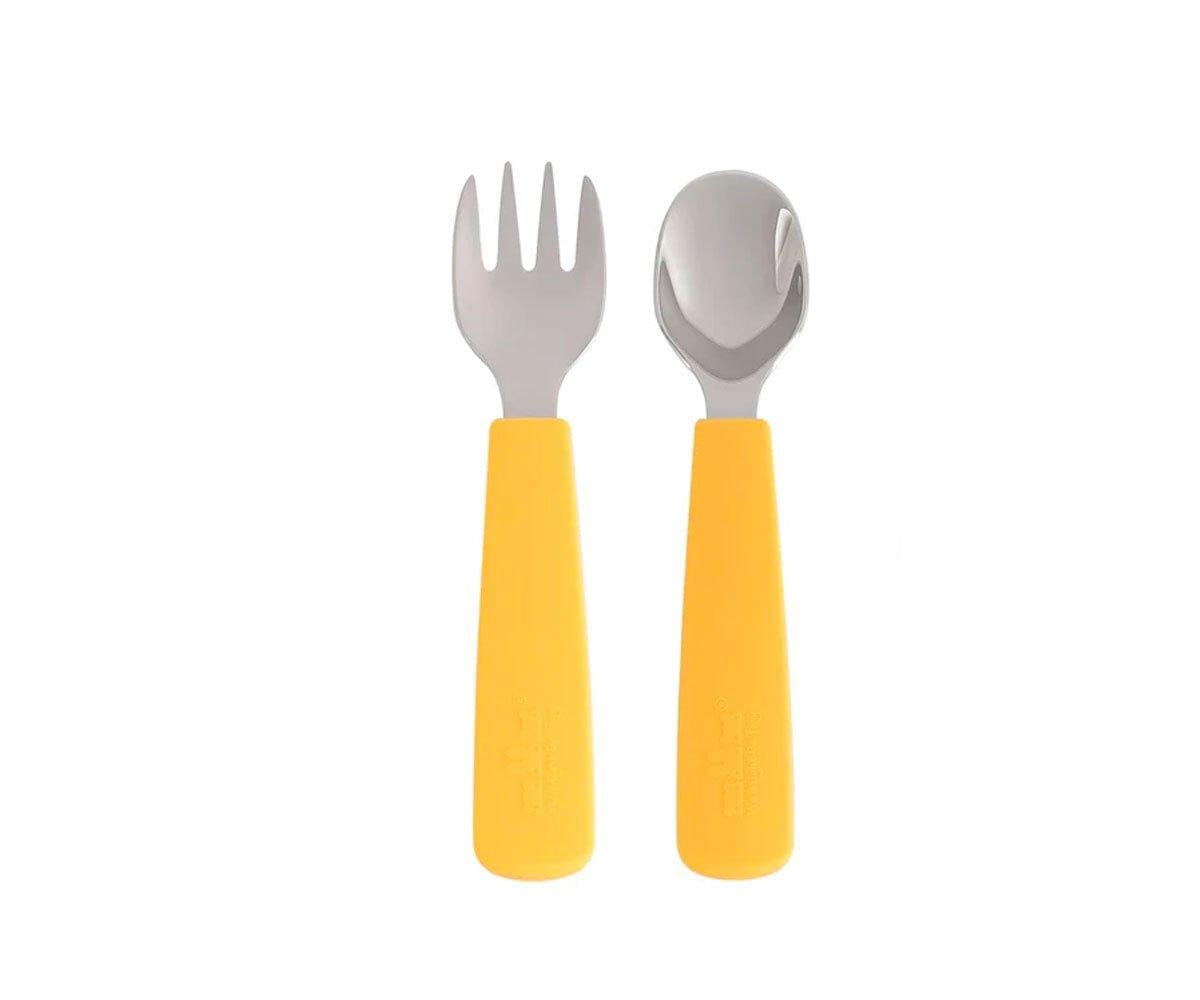 Garfo e colher Feedie yellow meal we might be tiny