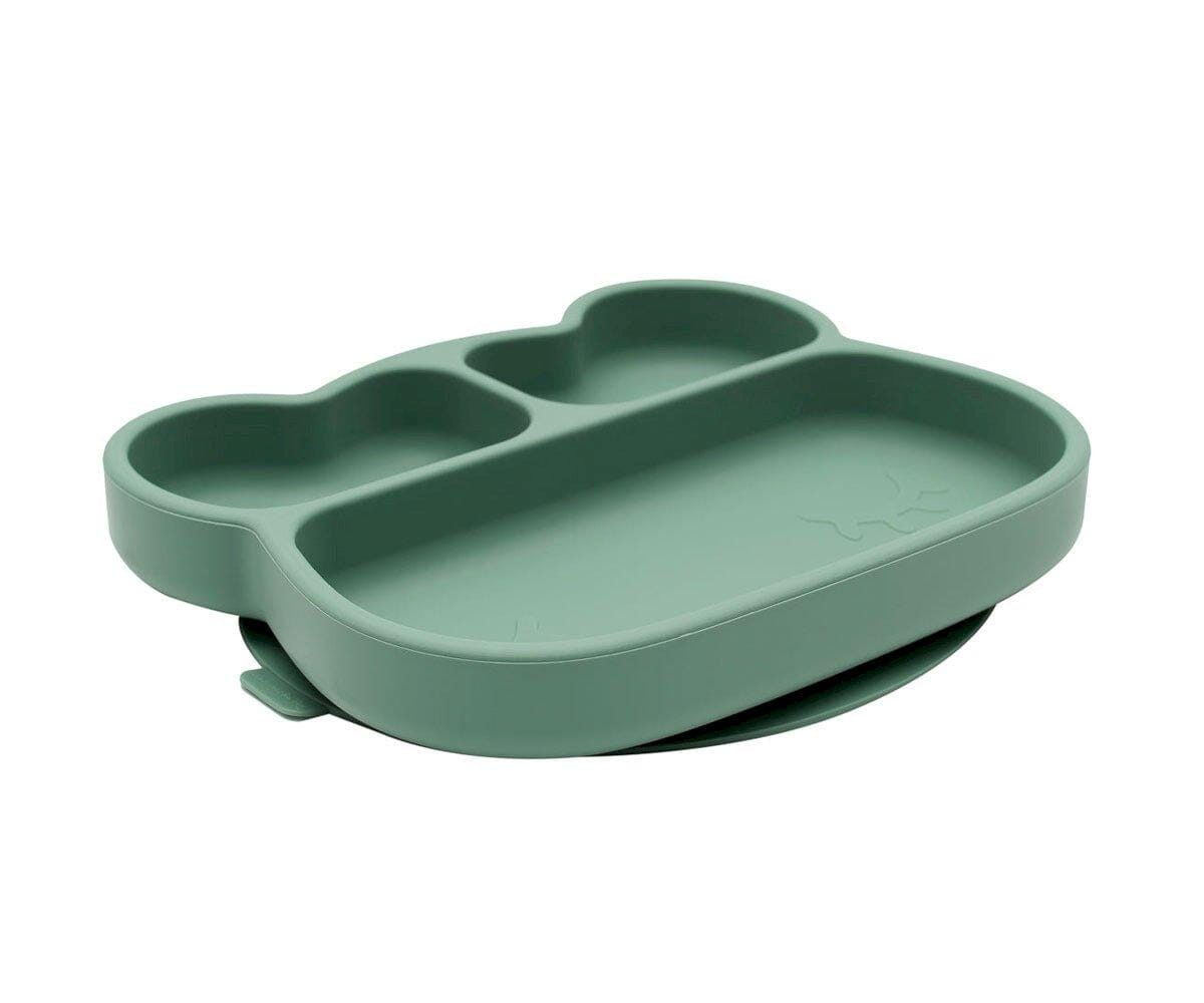 Prato com ventosa stickie ursinho - sage dinnerware we might be tiny