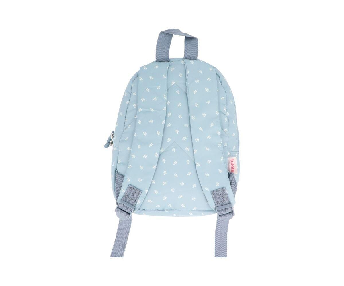 Mochila infantil acolchoada leaves blue Backpack tutete