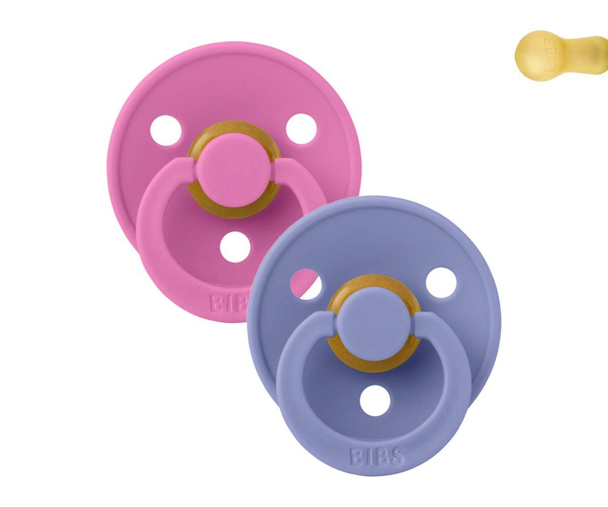 2 chupetas redondas BIBS Colour bubblegum | peri