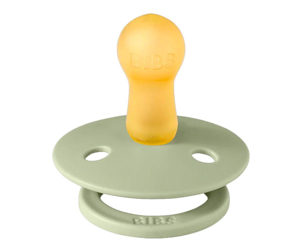 2 chupetas redondas BIBS Studio Colour jasmine sage mix