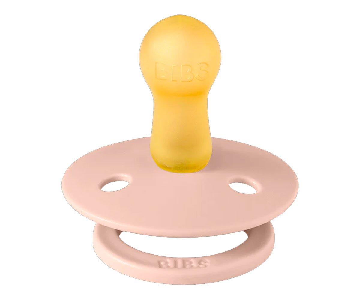 2 chupetas redondas BIBS Studio Colour jasmine blush mix