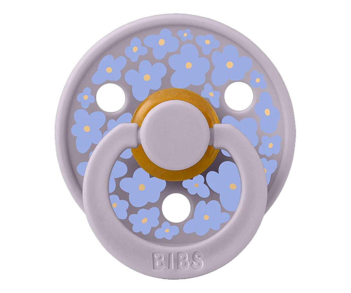 2 chupetas redondas BIBS Studio Colour jasmine fossil grey mix
