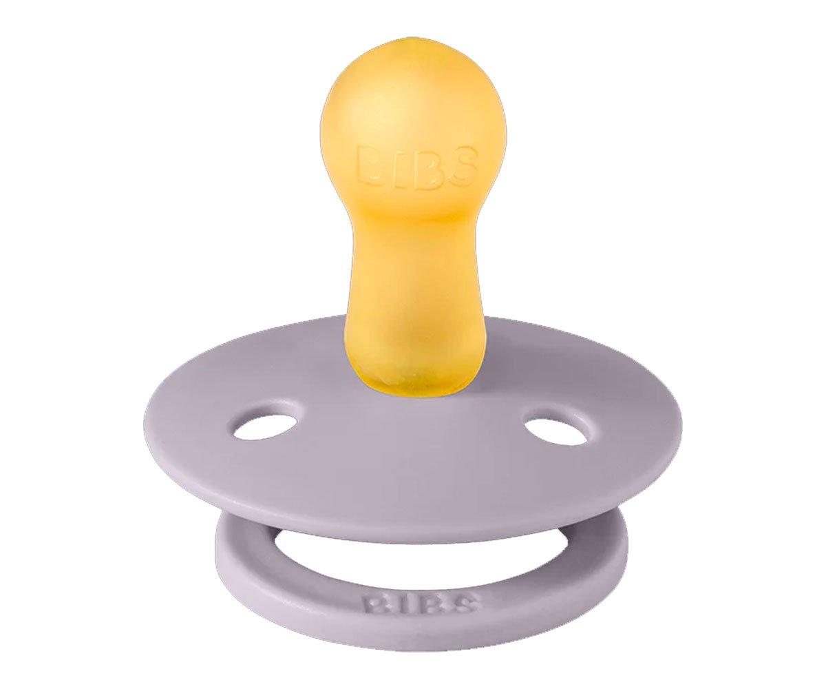 2 chupetas redondas BIBS Studio Colour jasmine fossil grey mix