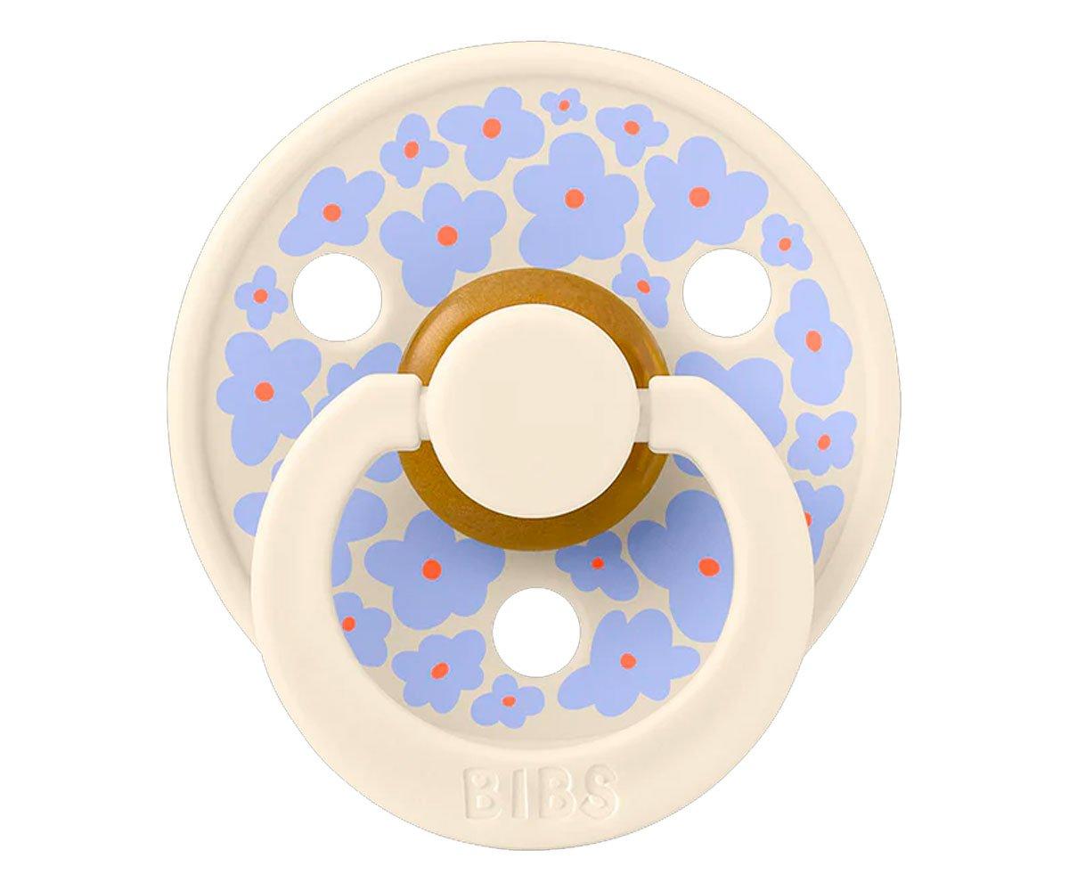 2 chupetas redondas BIBS Studio Colour jasmine ivory mix