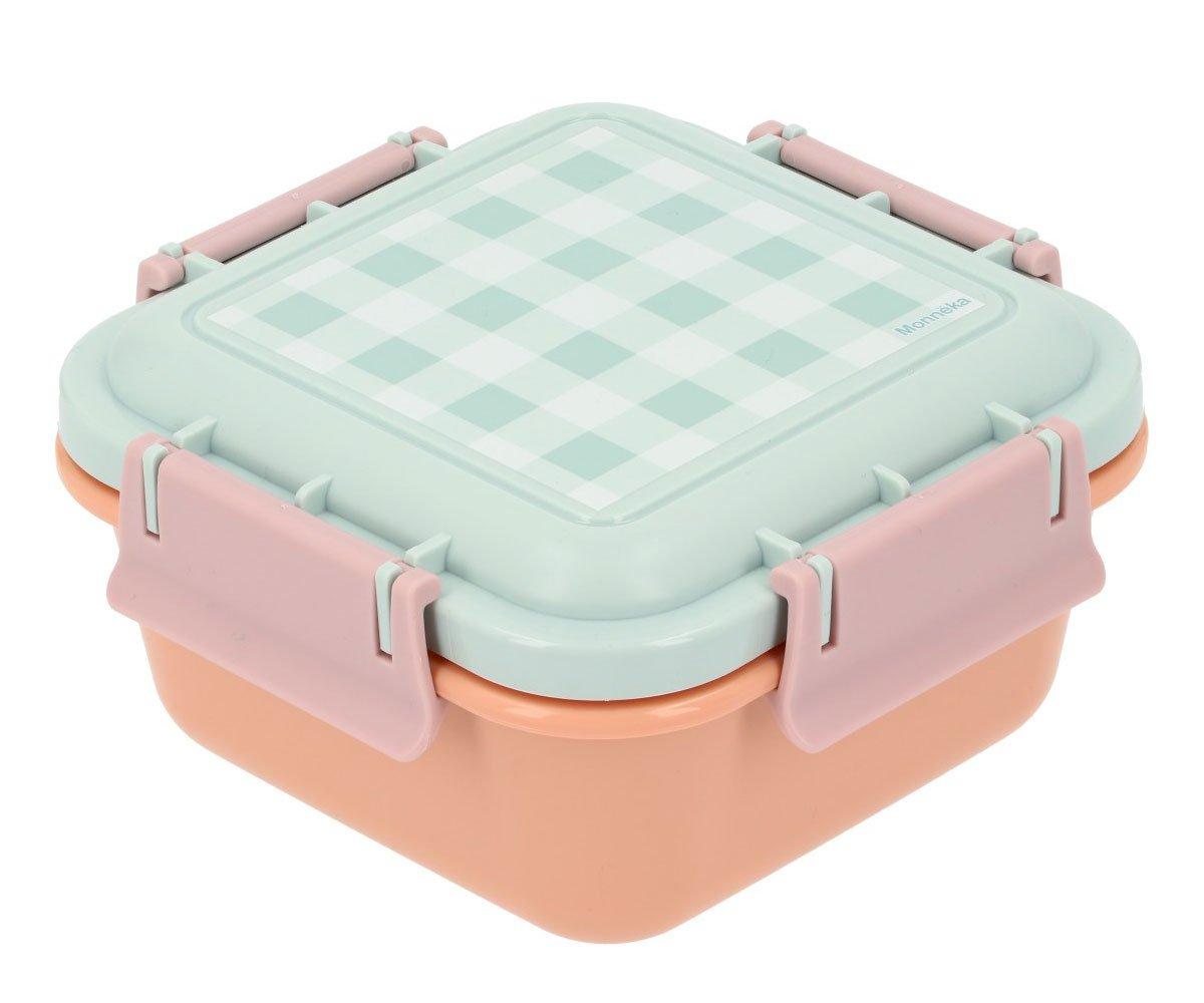 Lancheira grande stripes apricot chess