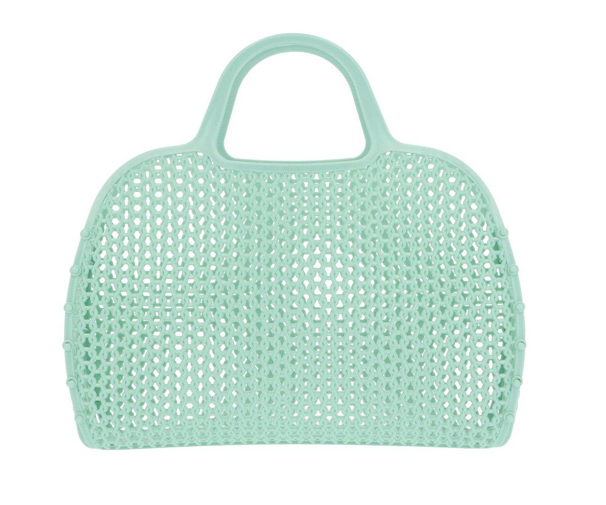 Bolsa plástico retro vintage sea green
