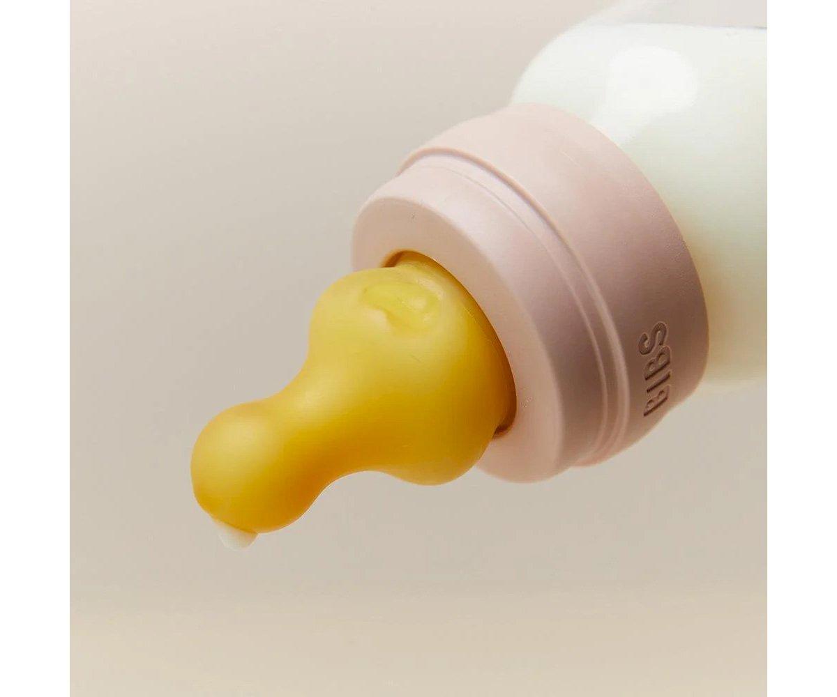 2 tetinas látex biberão BIBS fluxo lento