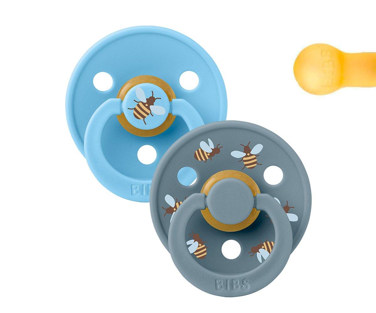 2 chupetas redondas BIBS Studio Colour bumblebee breeze mix