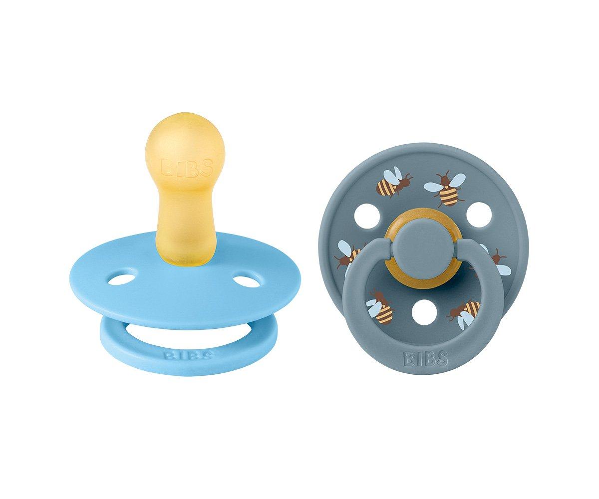 2 chupetas redondas BIBS Studio Colour bumblebee breeze mix