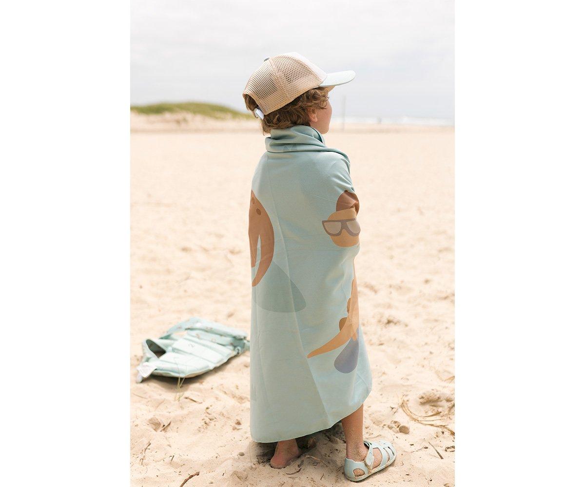 Toalha de praia microfibra dinos