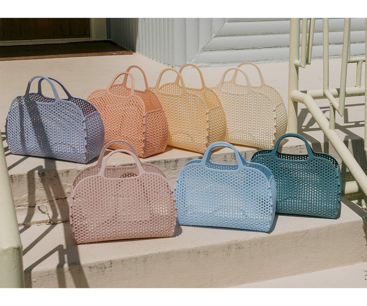 Bolsa plástico retro vintage apricot