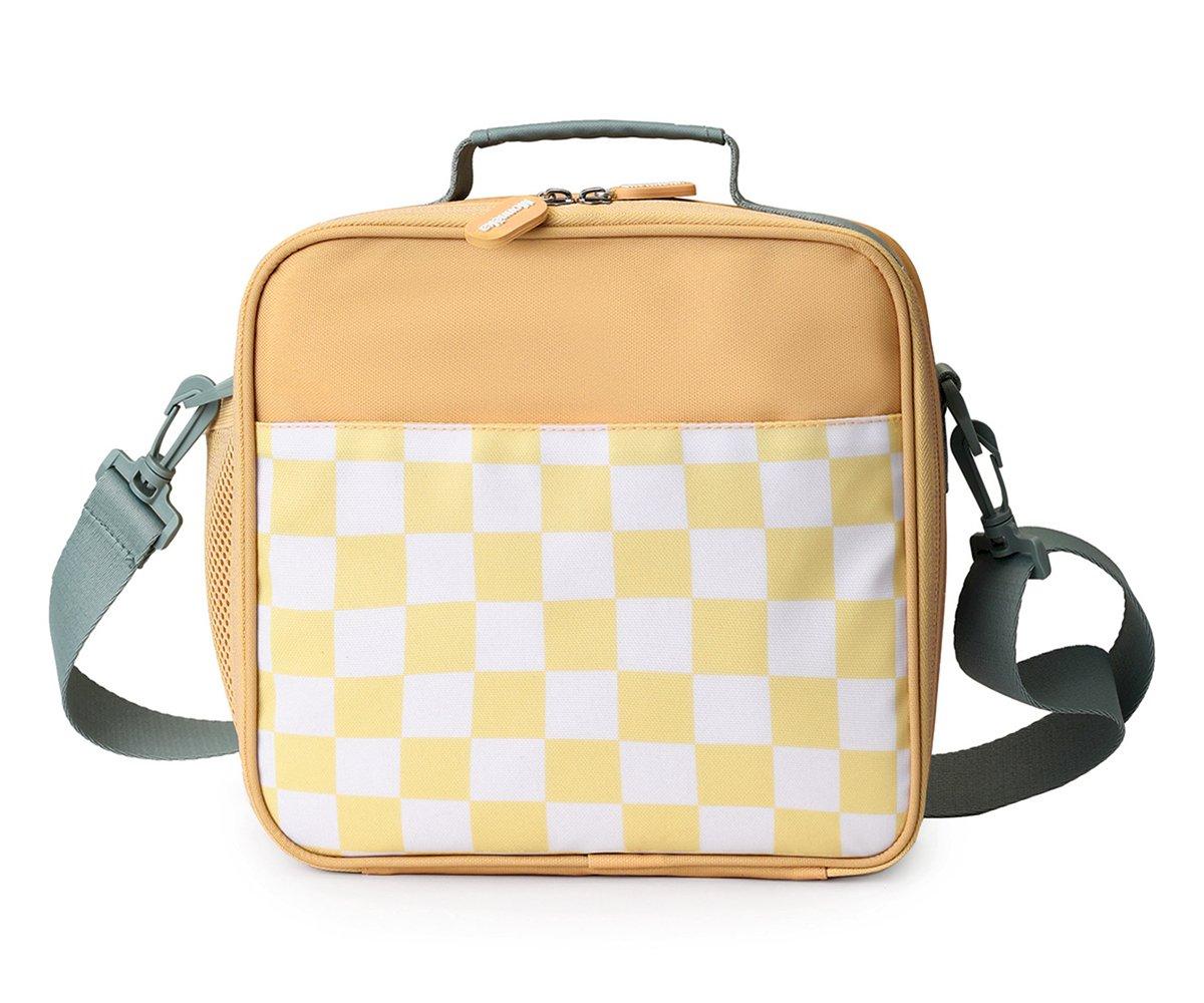 Bolsa lanches rígida stripes yellow chest