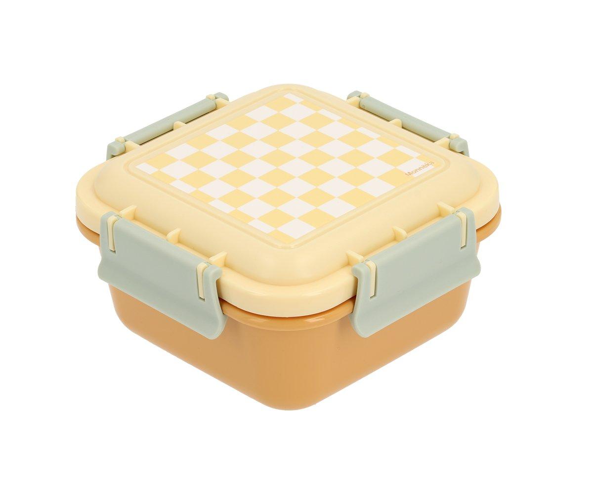 Lancheira grande stripes yellow chess