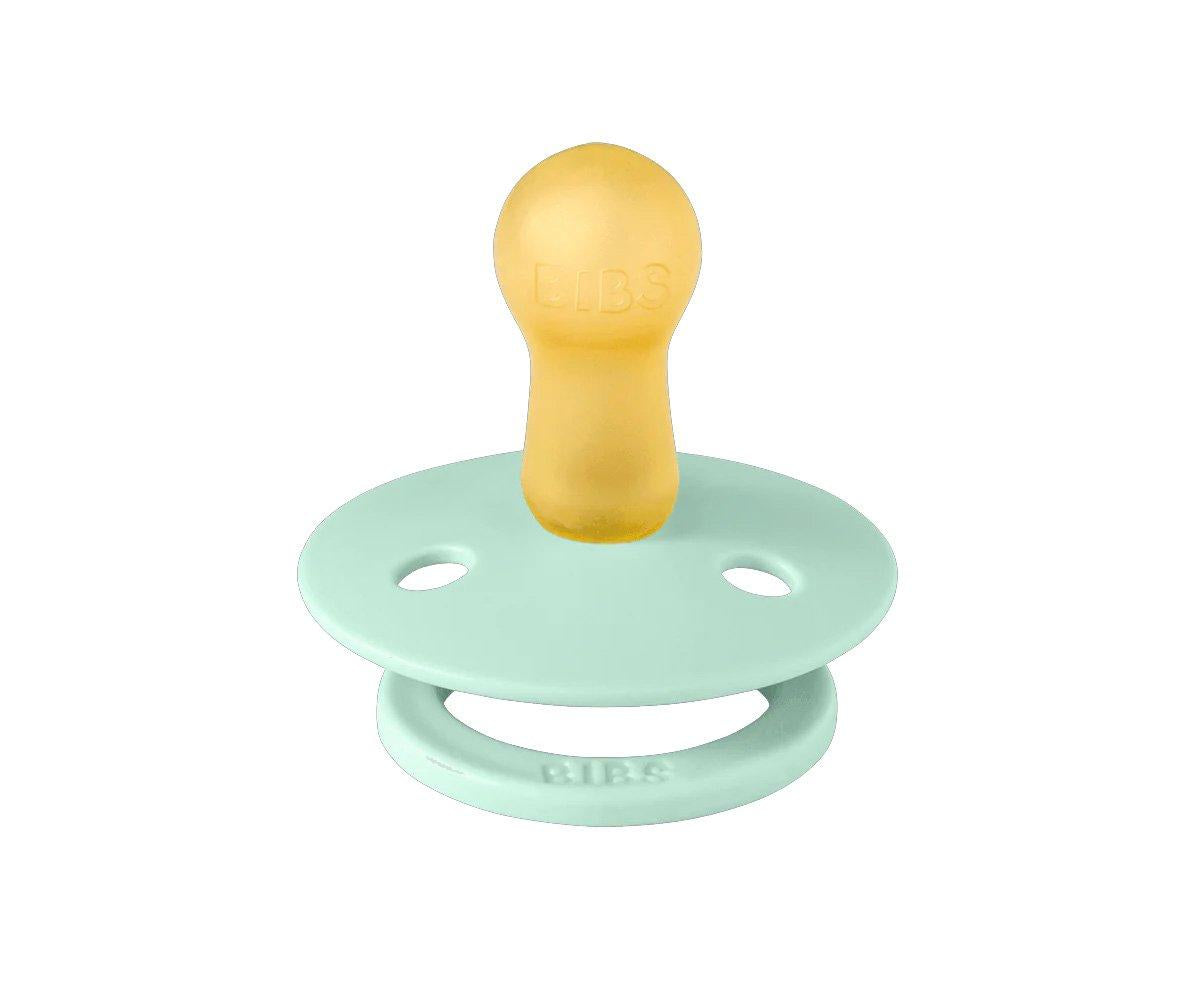 2 chupetas redondas BIBS Studio Colour block nordic mint petrol mix