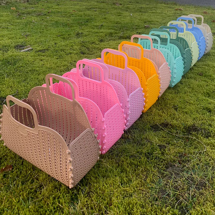 Bolsa plástico retro taupe