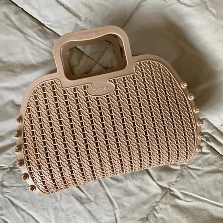 Bolsa plástico retro taupe