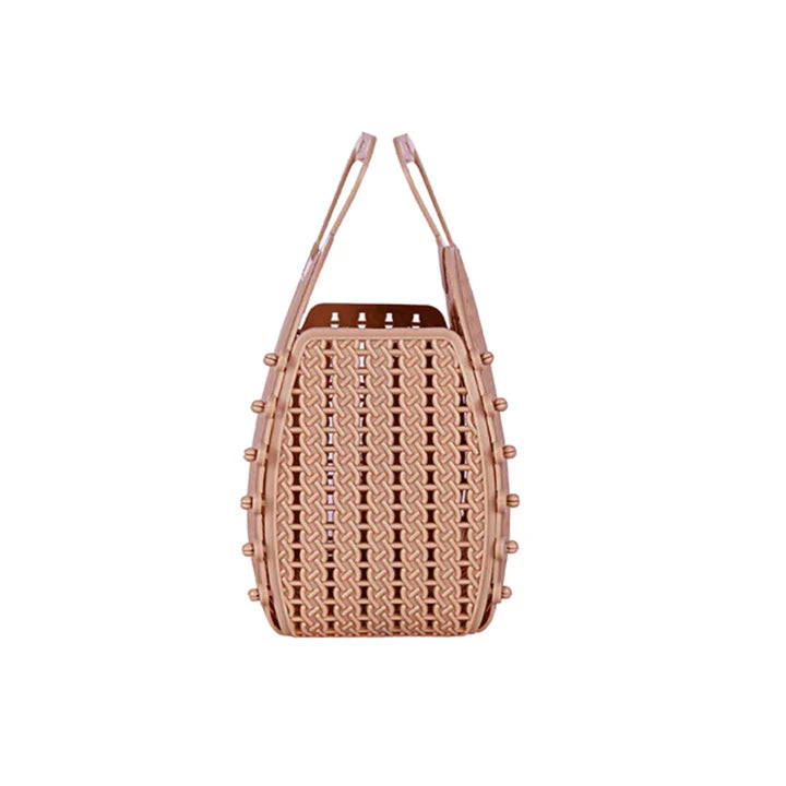 Bolsa plástico retro taupe