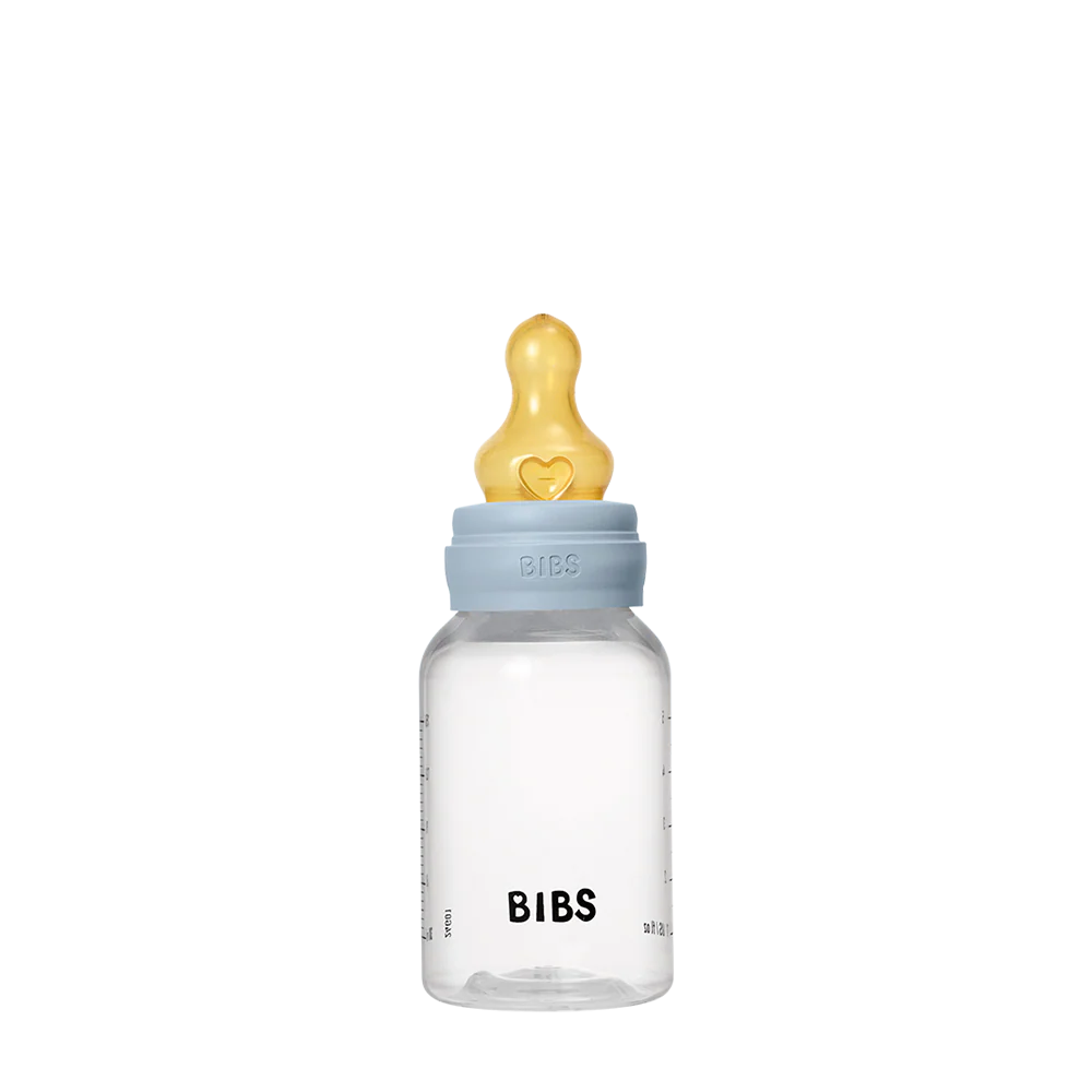 Biberão plástico 150 ml tetina silicone baby blue