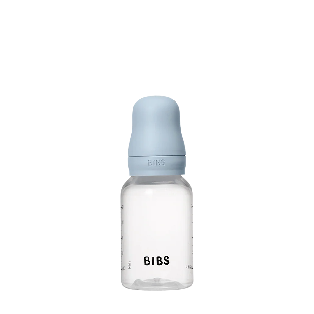 Biberão plástico 150 ml tetina silicone baby blue