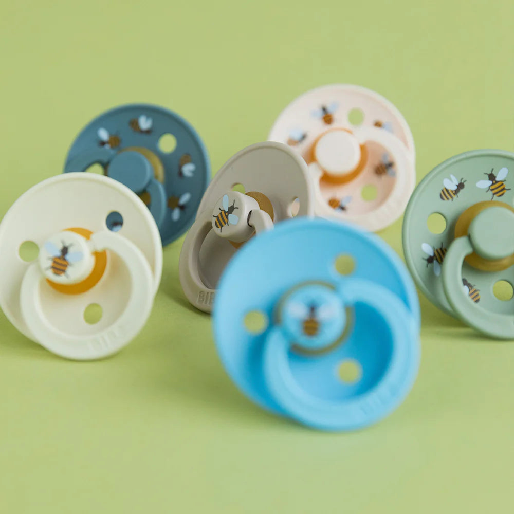 2 chupetas redondas BIBS Studio Colour bumblebee breeze mix