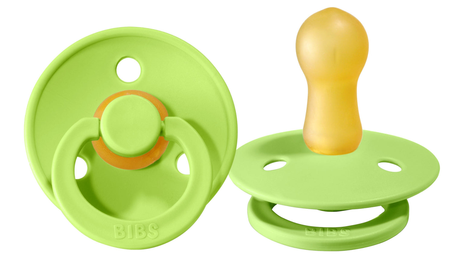 1 chupeta redonda lime BIBS Colour 0+ meses