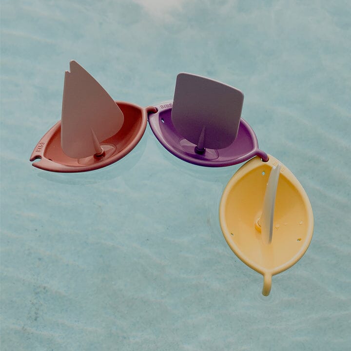 Brinquedo de banho BIBS Sail Boats Pink Mix Toys BIBS