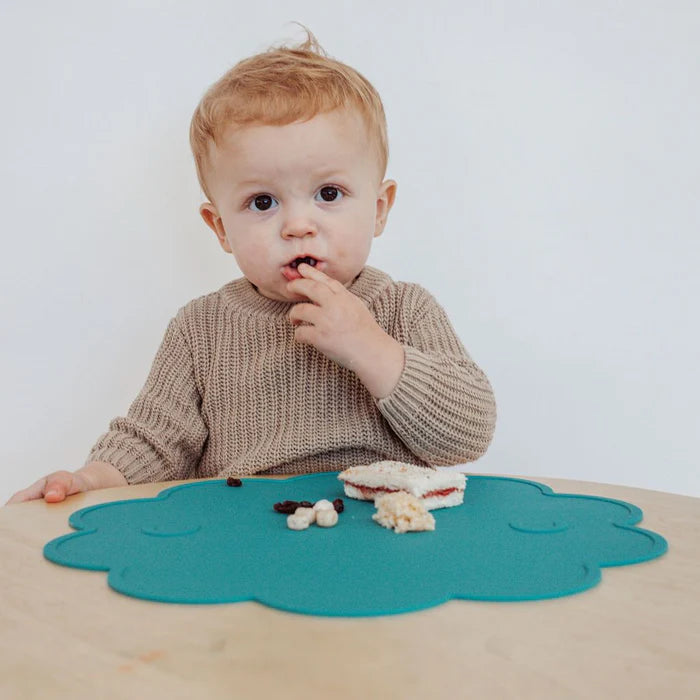 Individual de silicone jelly azul