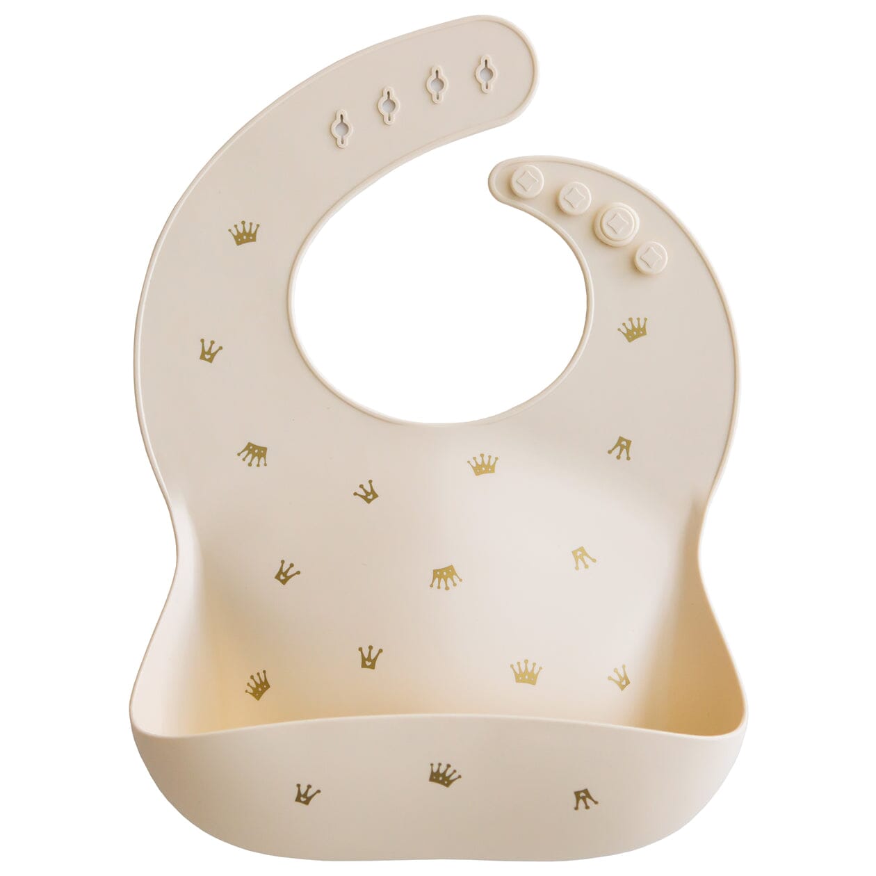 Babete de silicone crown dinnerware mushie