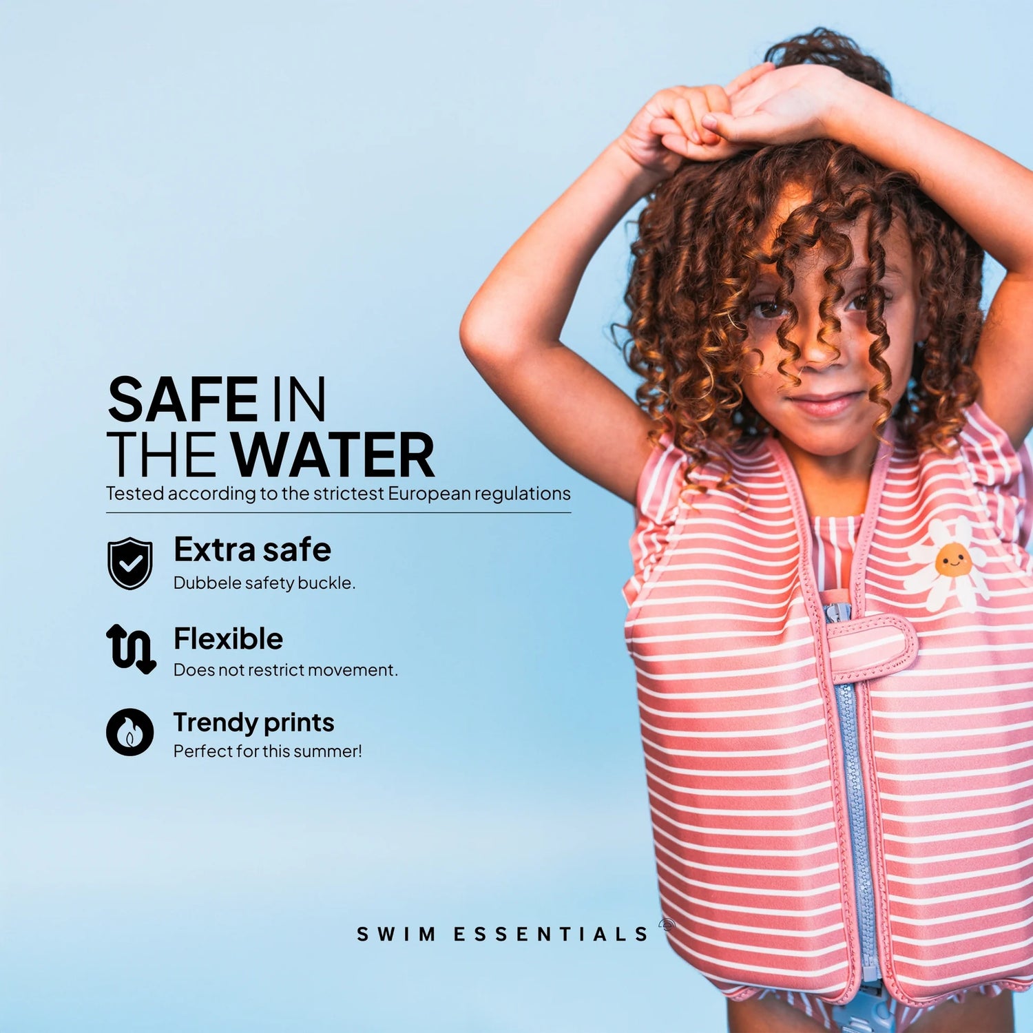 Colete flutuador aprendizagem daisy flower