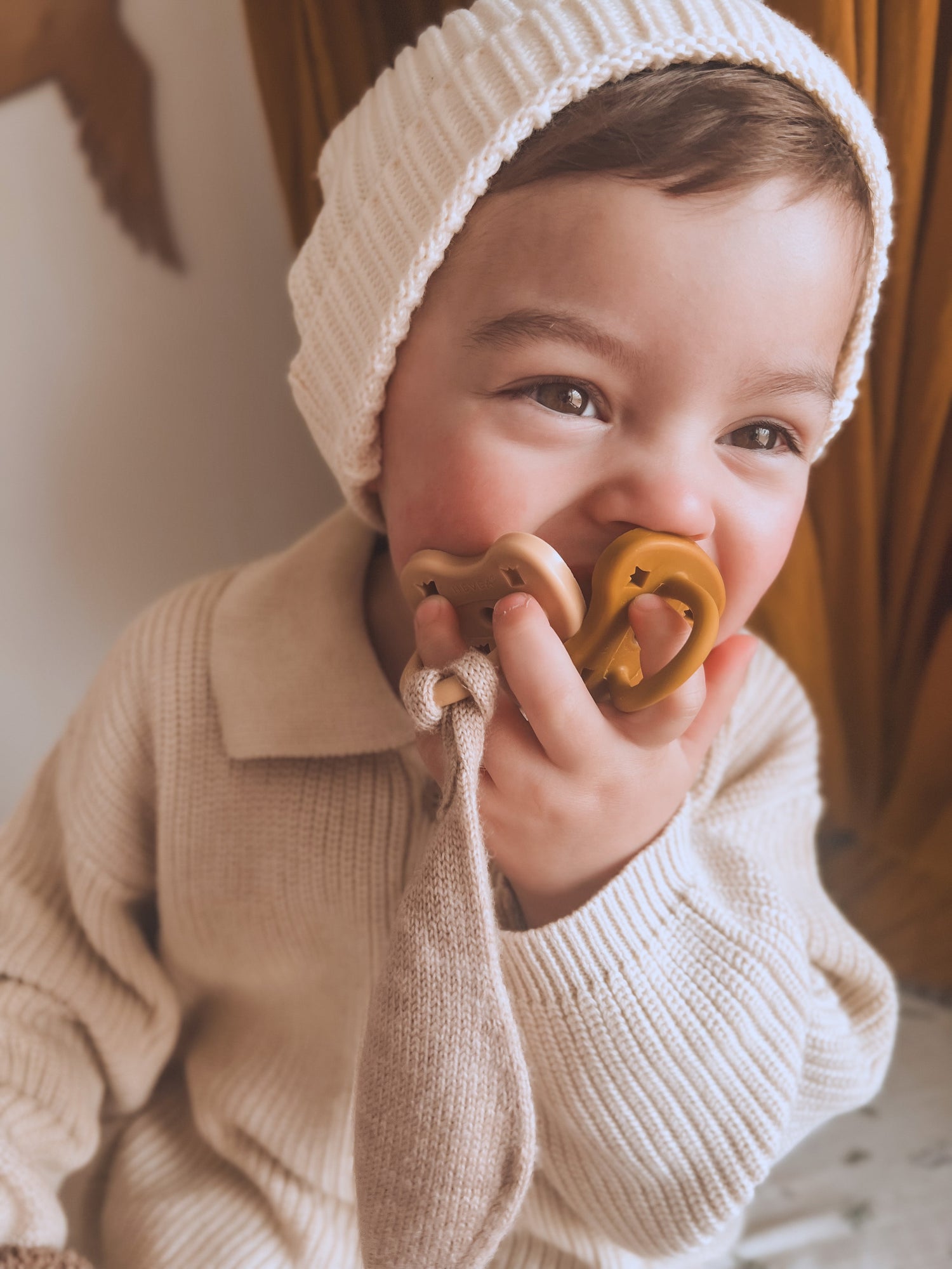 Chupeta redonda látex golden honey 3-36 M