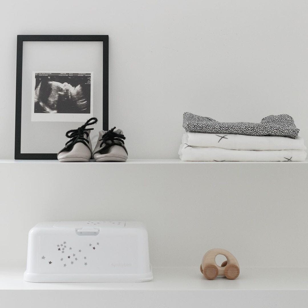 Caixa para toalhitas branca estrelitas wipes cover FunkyBox